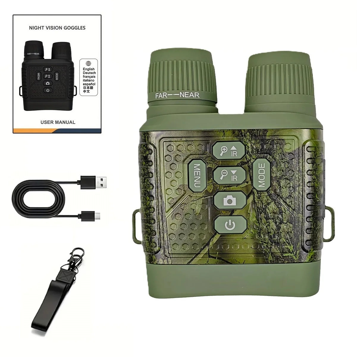 2.5K Digital Night Vision Monocular With Infrared And 6X Zoom