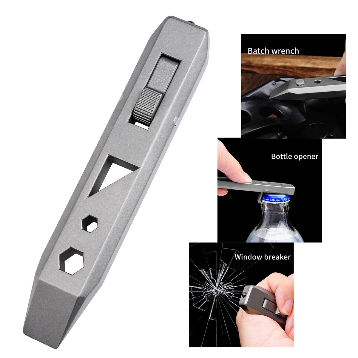 Titanium Alloy Crowbar and Utility Knife Tool Set