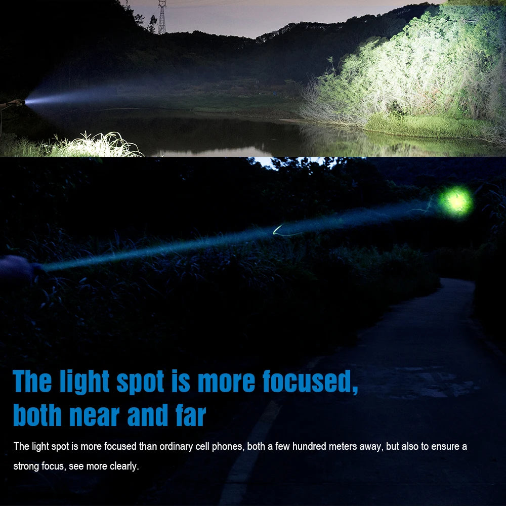 TrustFire T30R Tactical Rechargeable LED Flashlight With Laser