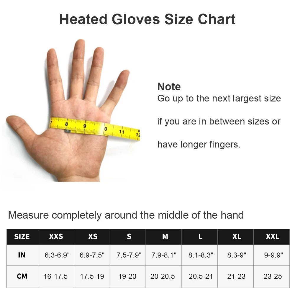 SNOW DEER Heated Waterproof Winter Gloves for Skiing and Cycling