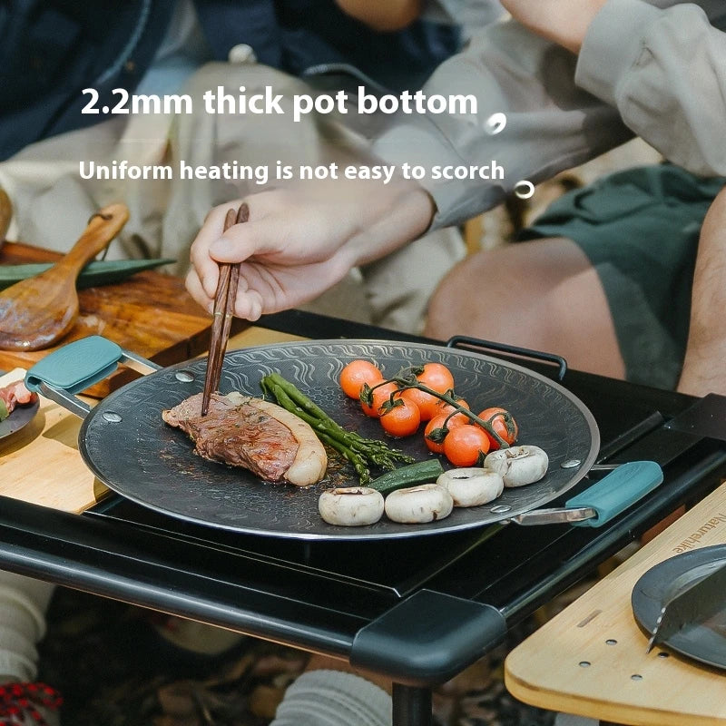 Naturehike Stainless Steel Honeycomb Camping Grill Pan With Handle