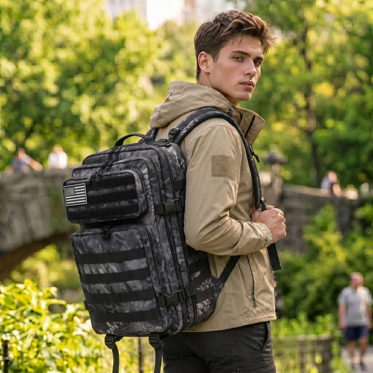ReFire Tactical Fishing Tackle Backpack With Multi Pockets