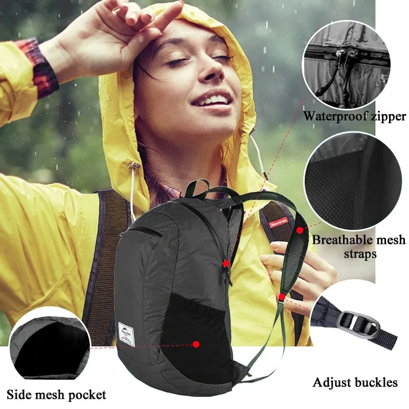 Naturehike Lightweight Foldable Waterproof Hiking Backpack