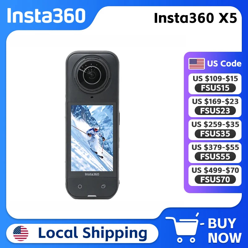 Insta360 X5 8K 360 Video Camera