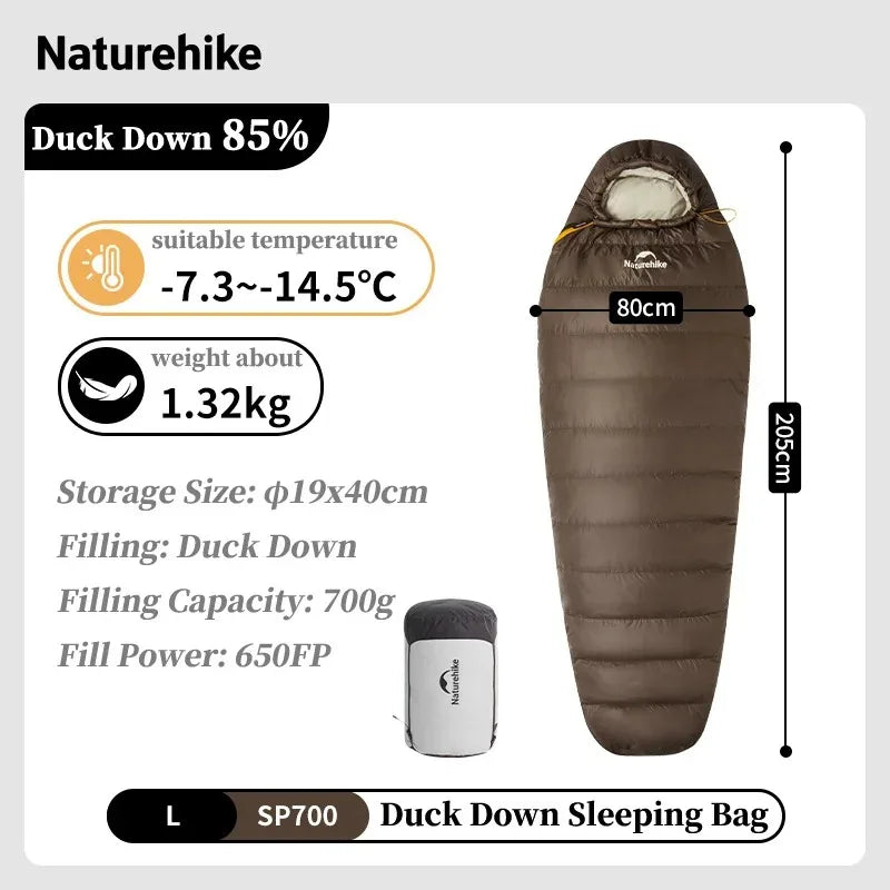 Naturehike 650FP Duck Down Winter Camping Sleeping Bag