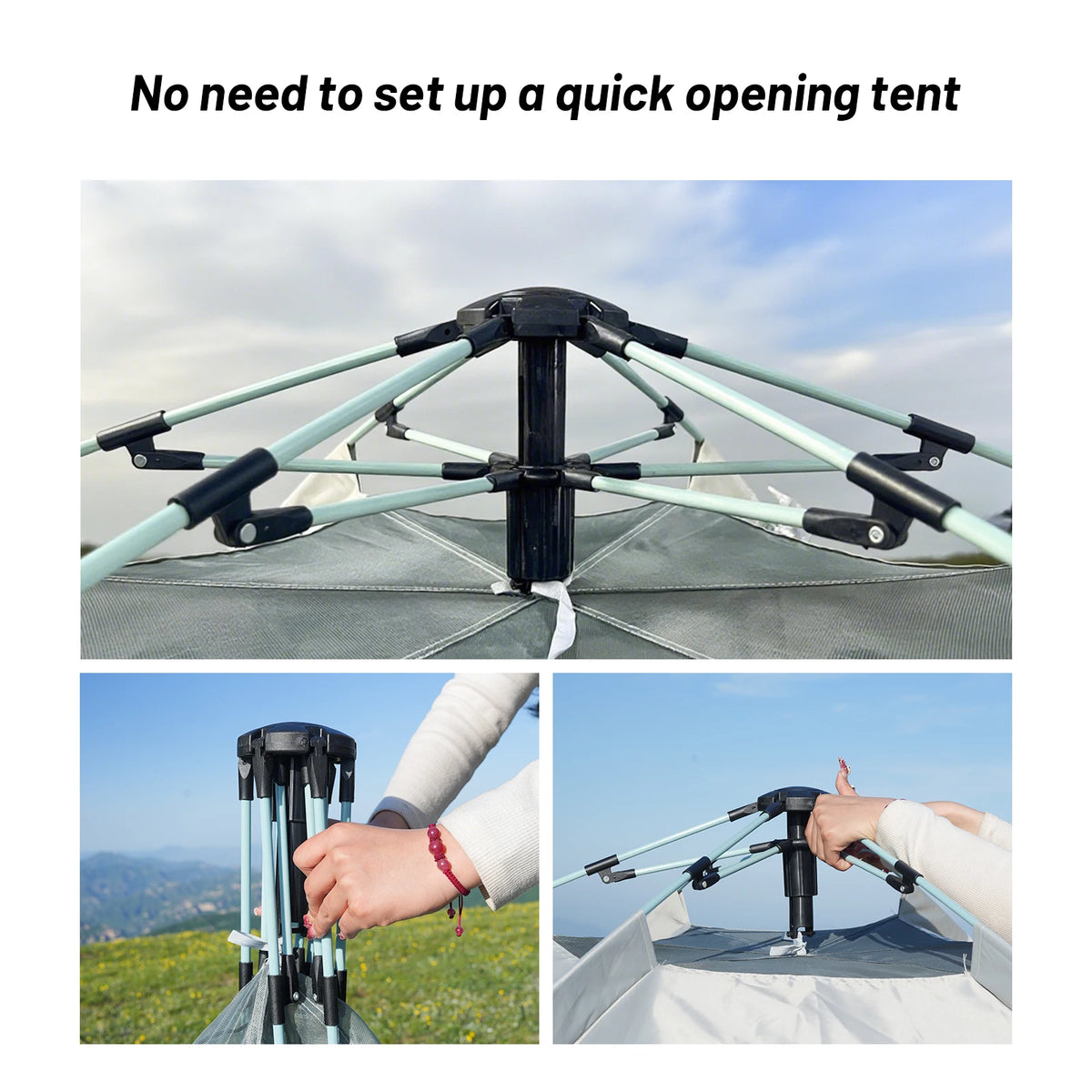 Pakicetus Quick Setup Dome Camping Tent With Dual Doors