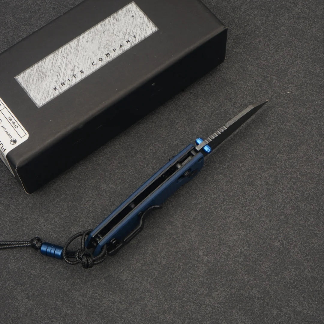 M390 Spear Point Folding Knife for Camping and Tactical Use