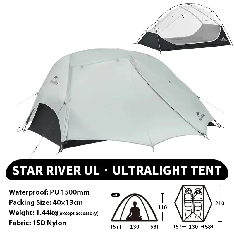 Naturehike Star River UL Ultralight Backpacking Tent for Two