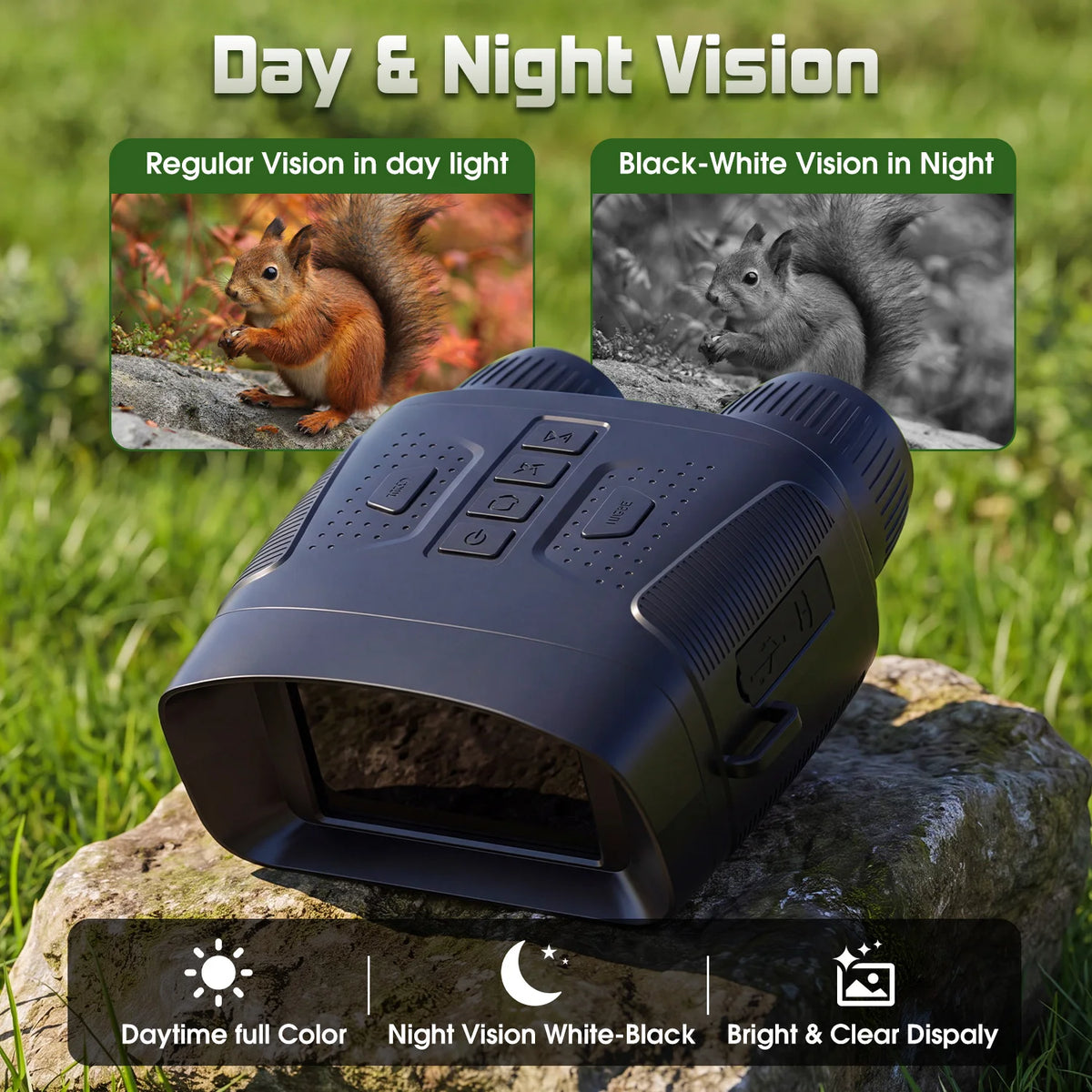 Infrared Night Vision Binoculars With 4K Video Recording