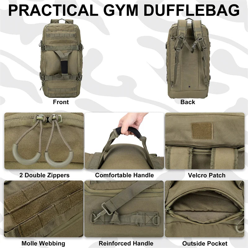 LQARMY Tactical Hiking Backpack for Camping and Travel