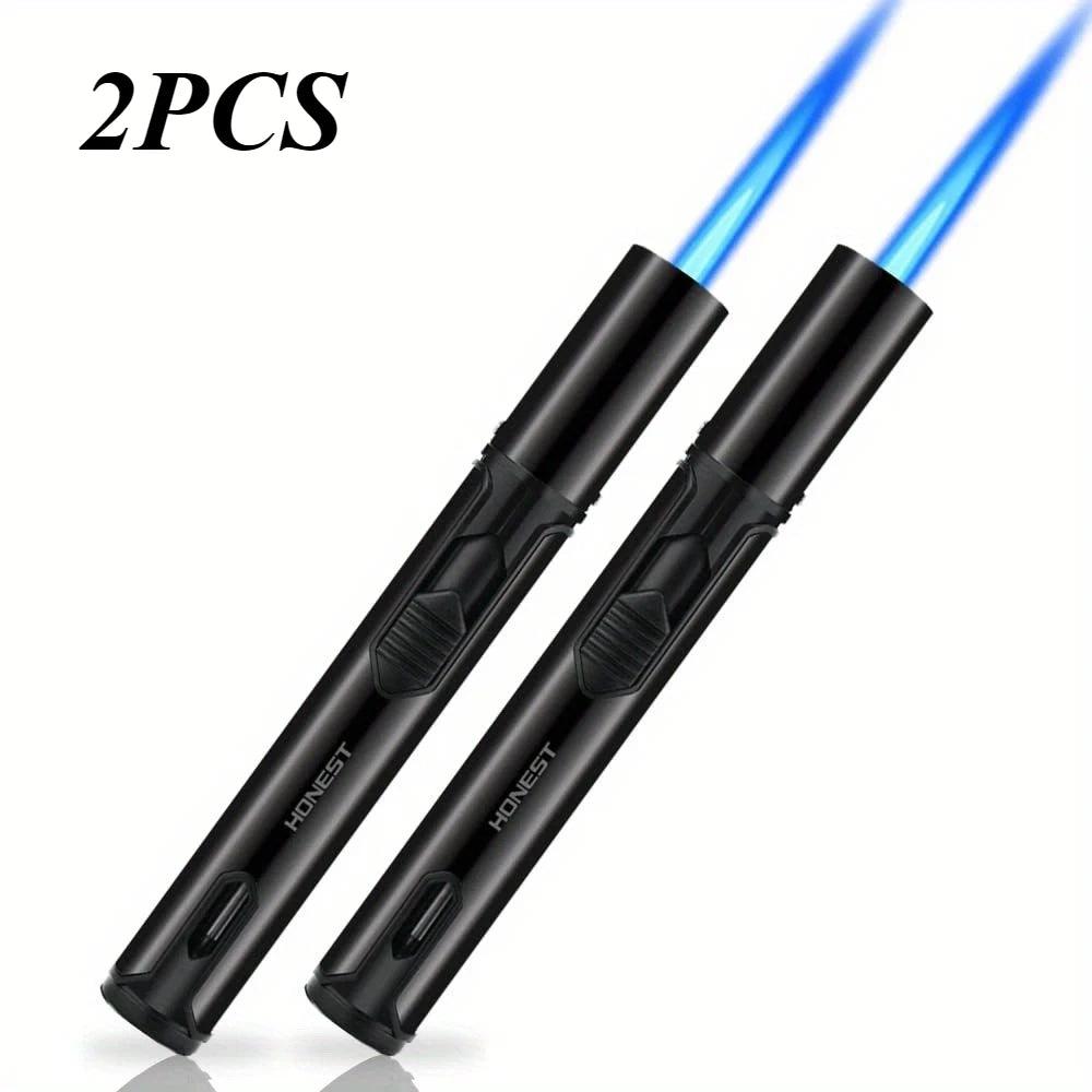Adjustable Windproof Butane Torch Lighter With Long Jet Flame