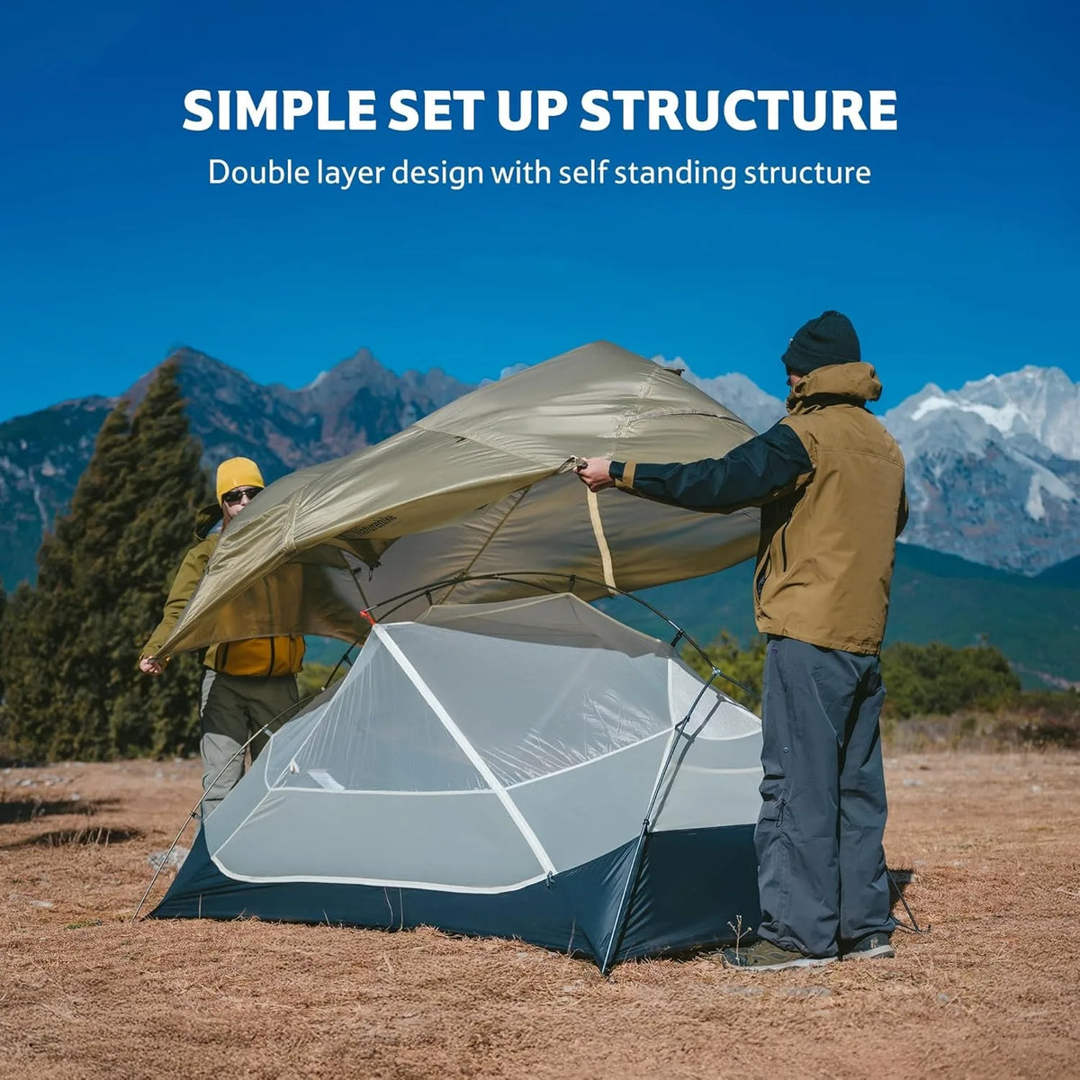 Naturehike Mongar Ultralight Backpacking Tent Waterproof Hiking Shelter