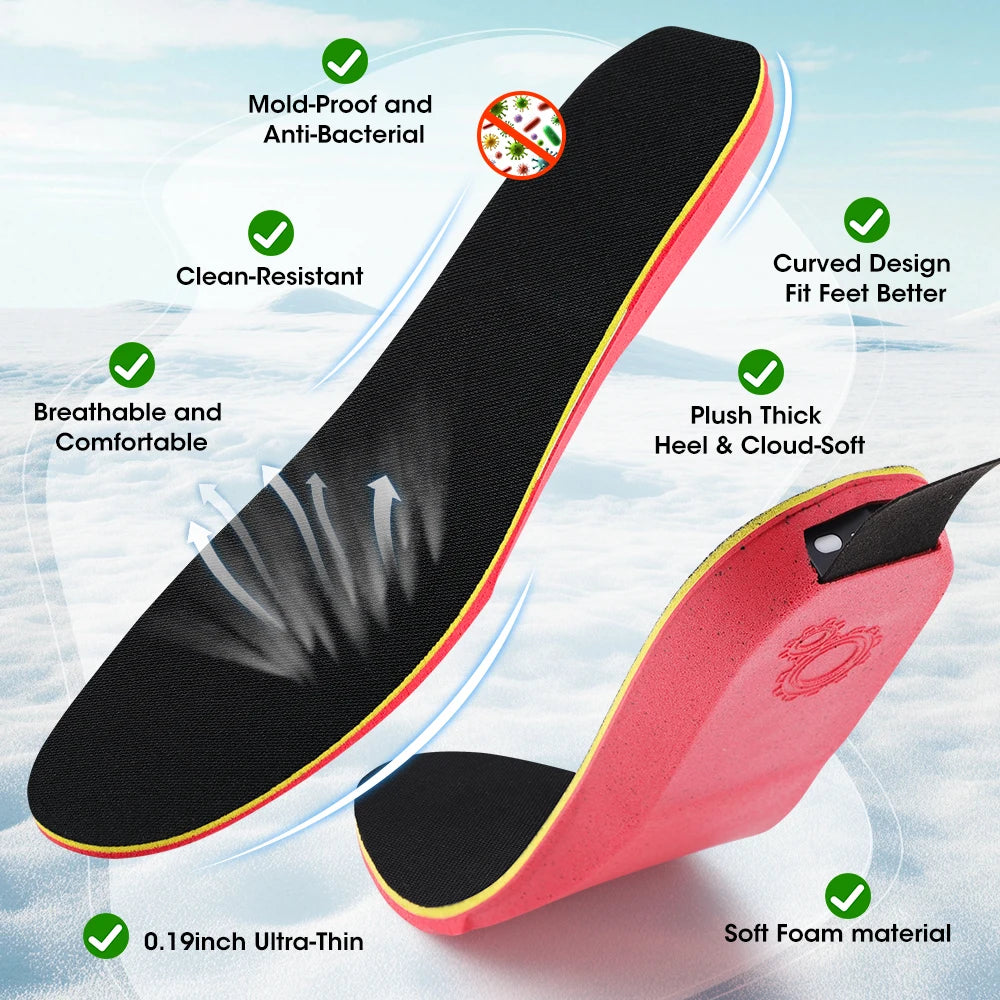 Rechargeable App Controlled Heated Insoles With Smart Temperature Control