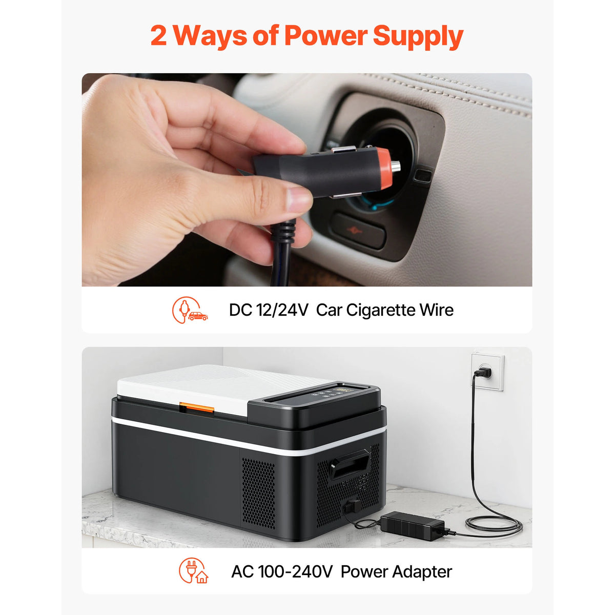 Succebuy Portable Compressor Car Refrigerator Freezer