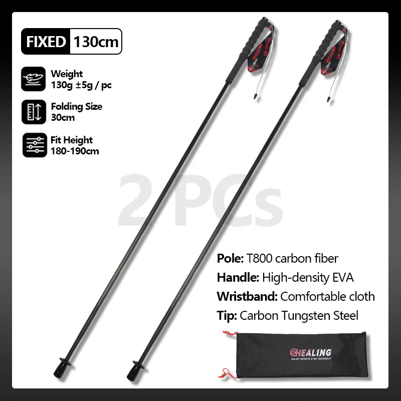 Okhealing Foldable Carbon Fiber Trekking Poles