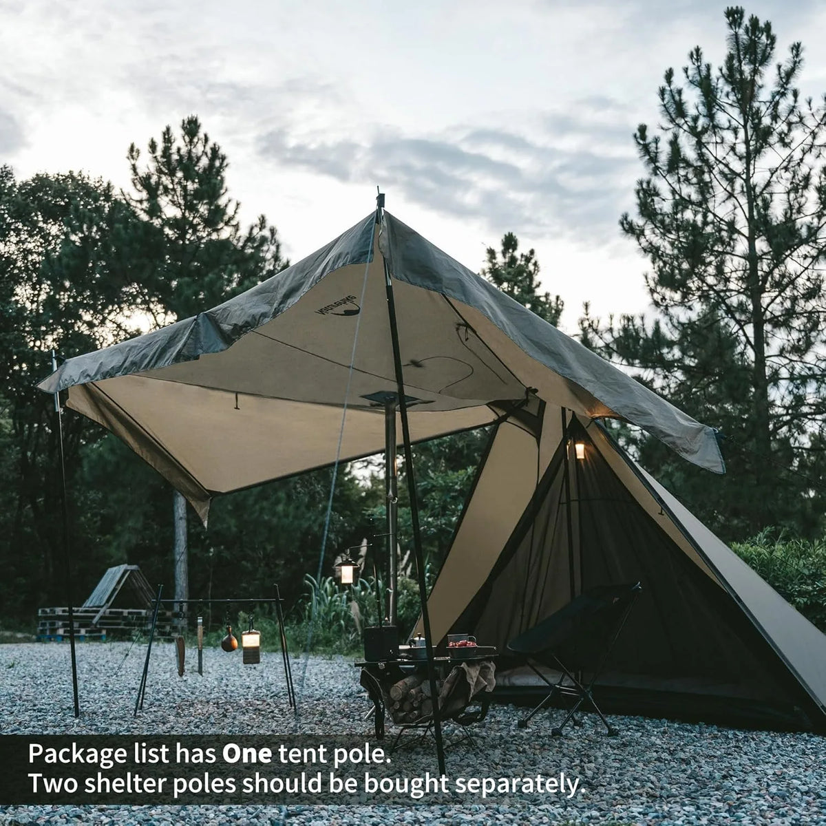 Naturehike Camping Tent With Chimney Window And Double Layer