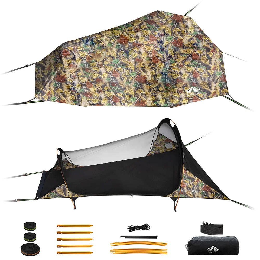 Night Cat Flat Lay Hammock Tent With Mosquito Net
