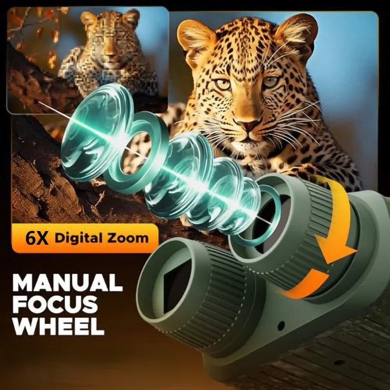 2.5K Digital Night Vision Monocular With Infrared And 6X Zoom