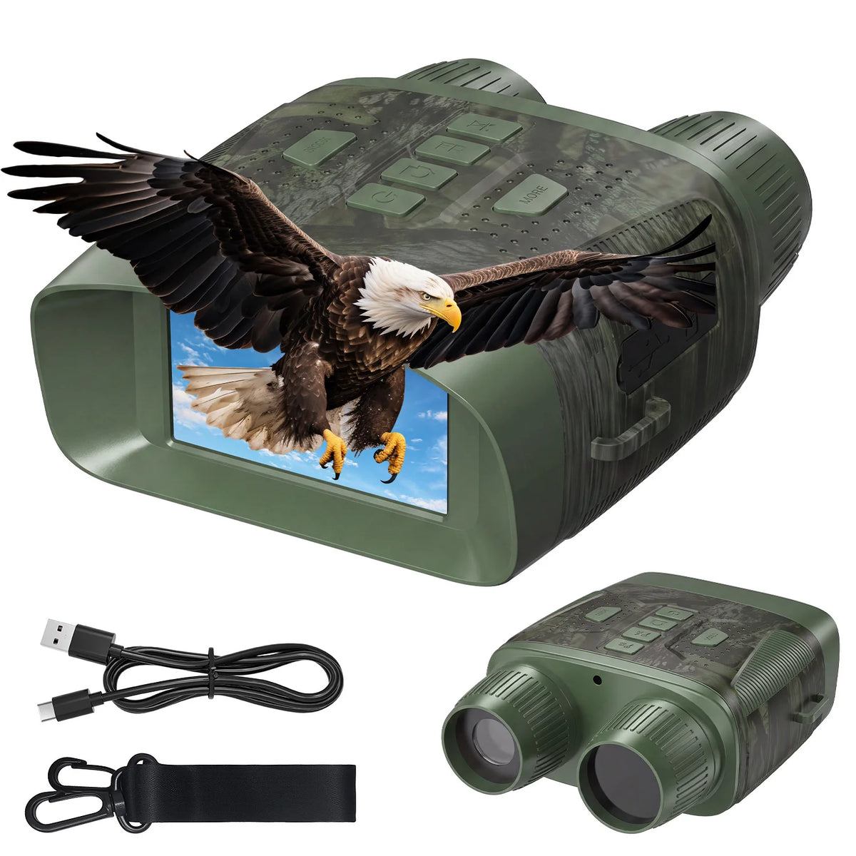 Infrared Night Vision Binoculars With 4K Video Recording