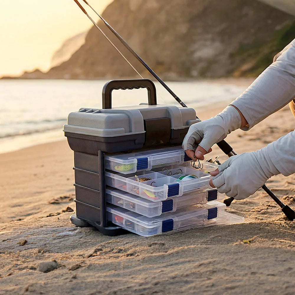 Zoe Fishing Tackle Box Kit With Pliers And Lures