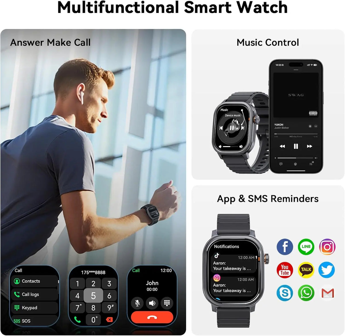 KOSPET PULSE Smartwatch With AMOLED Display Fitness Tracking