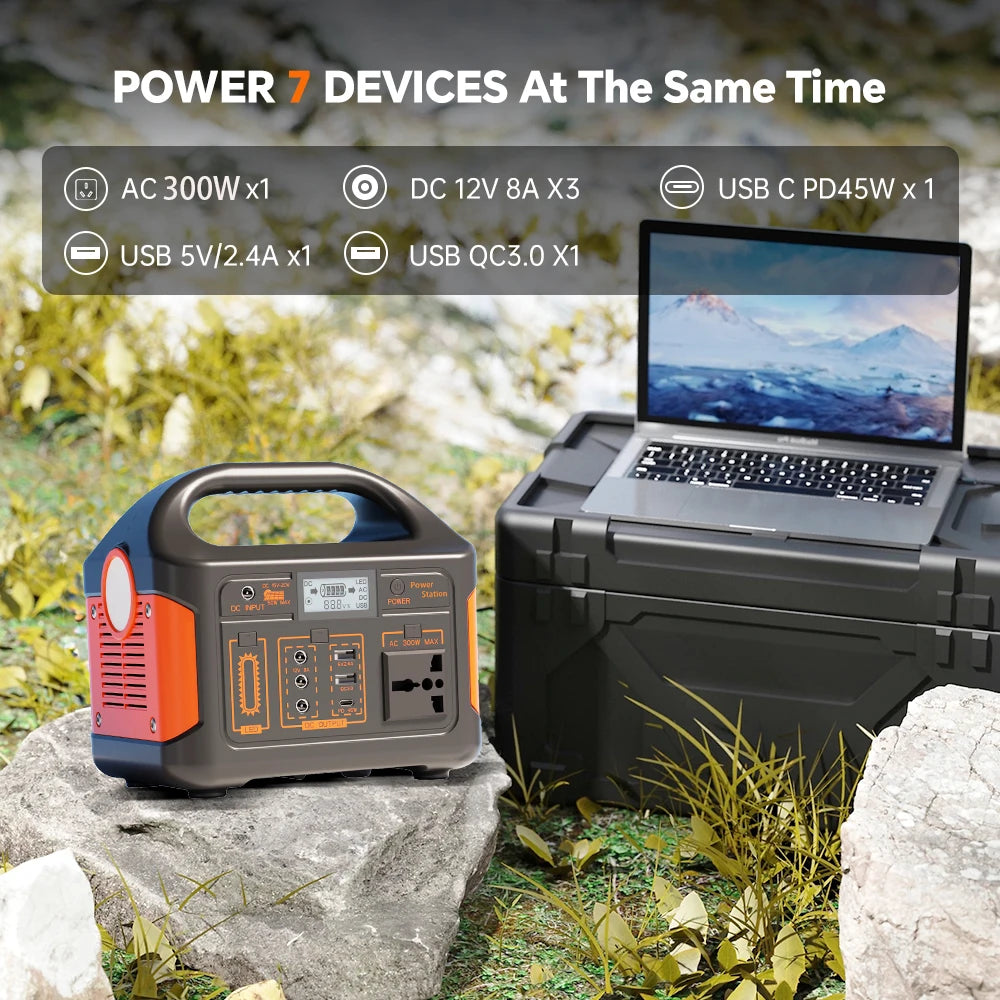 GaiaRay Portable Power Station With LED Light