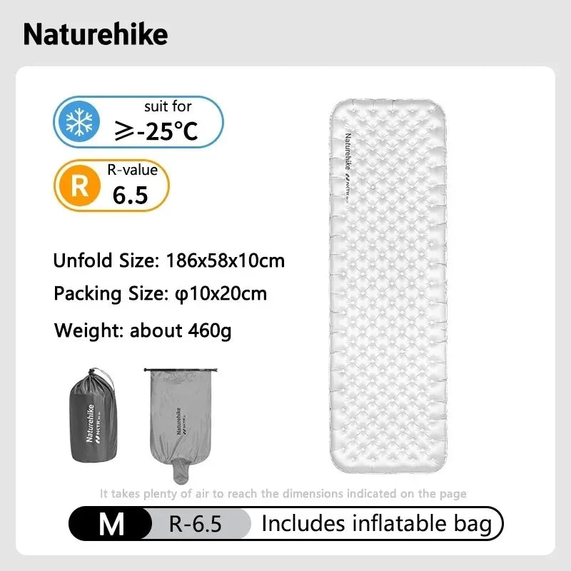 Naturehike R6.5 Ultralight Inflatable Camping Sleeping Pad