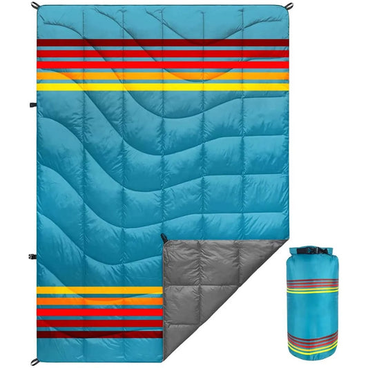 Waterproof Portable Camping Blanket With Storage Bag For Hiking