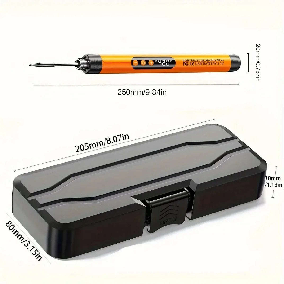 USB Rechargeable Cordless Soldering Iron With Adjustable Temperature Control