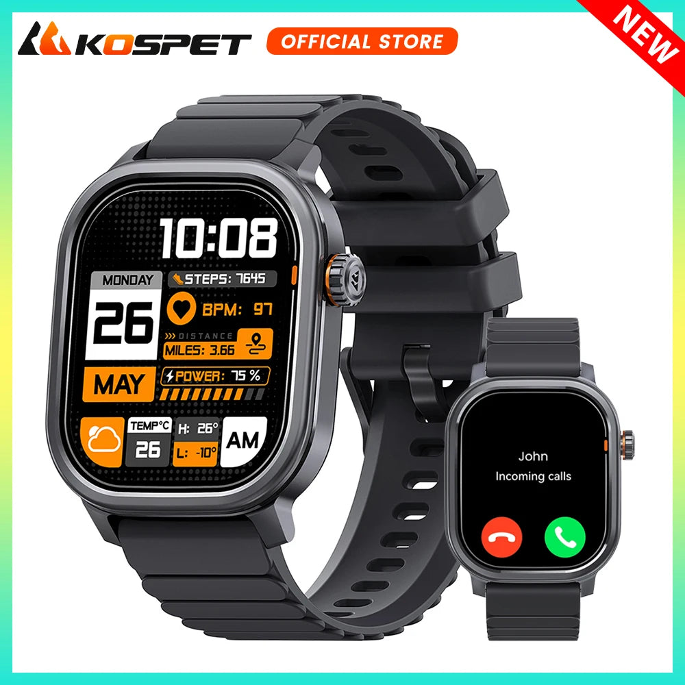KOSPET PULSE Smartwatch With AMOLED Display Fitness Tracking