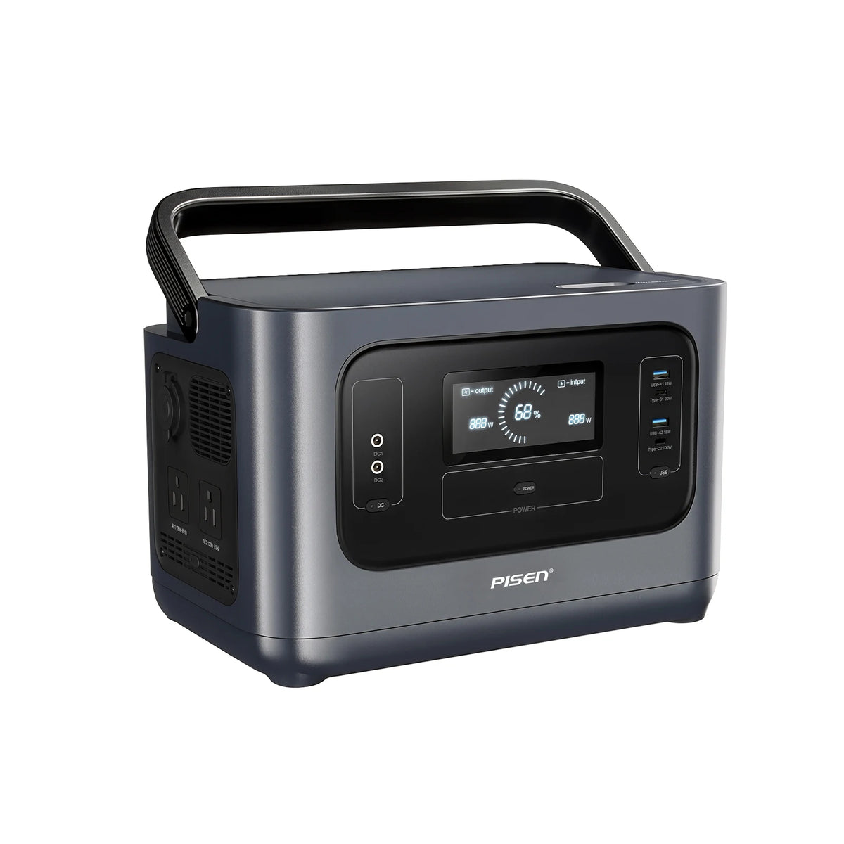 Pisen 1008Wh Portable Power Station Solar Generator Backup