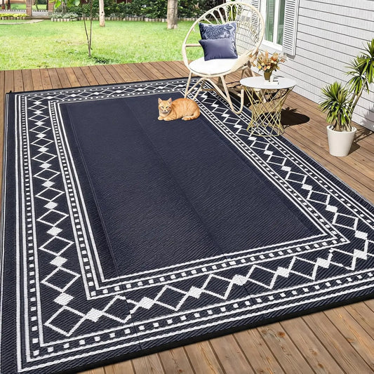 Garvee Washable Waterproof Flocked Polyester Area Rug
