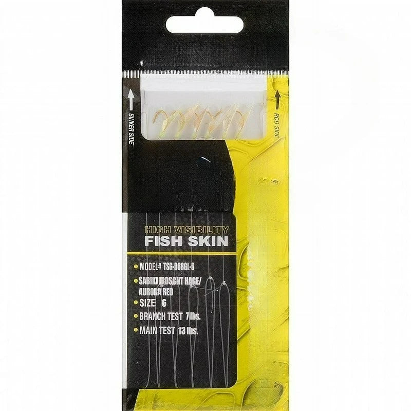 Six Hook Bait Fishing Rig With Carbon Steel Hooks
