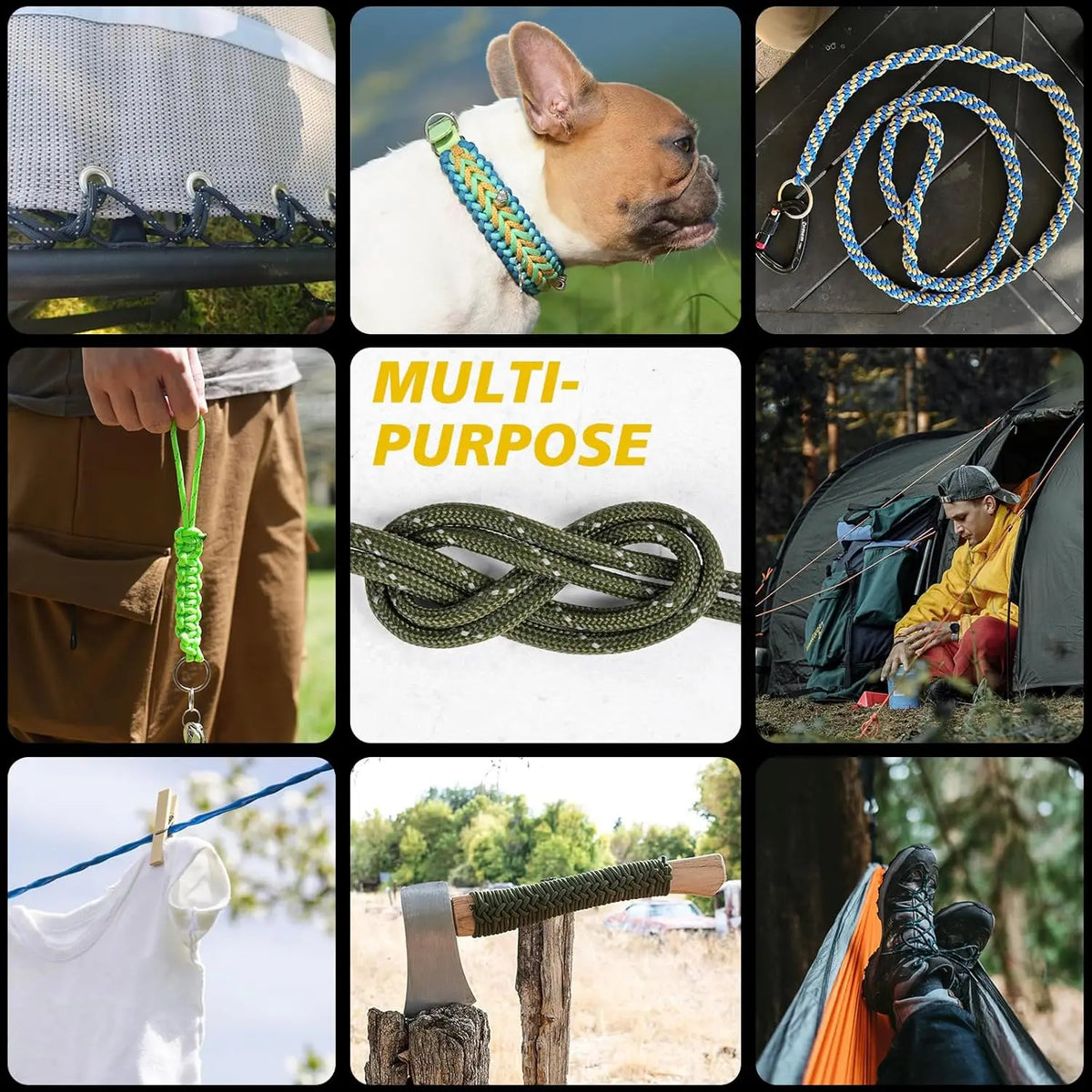 Reflective Heavy Duty Paracord Rope for Camping and Outdoor Use
