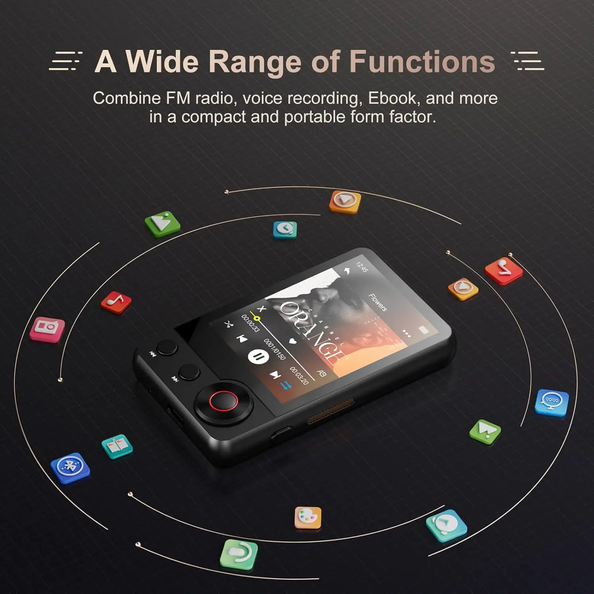 MECHEN Bluetooth MP3 Player With HiFi Audio And FM Radio