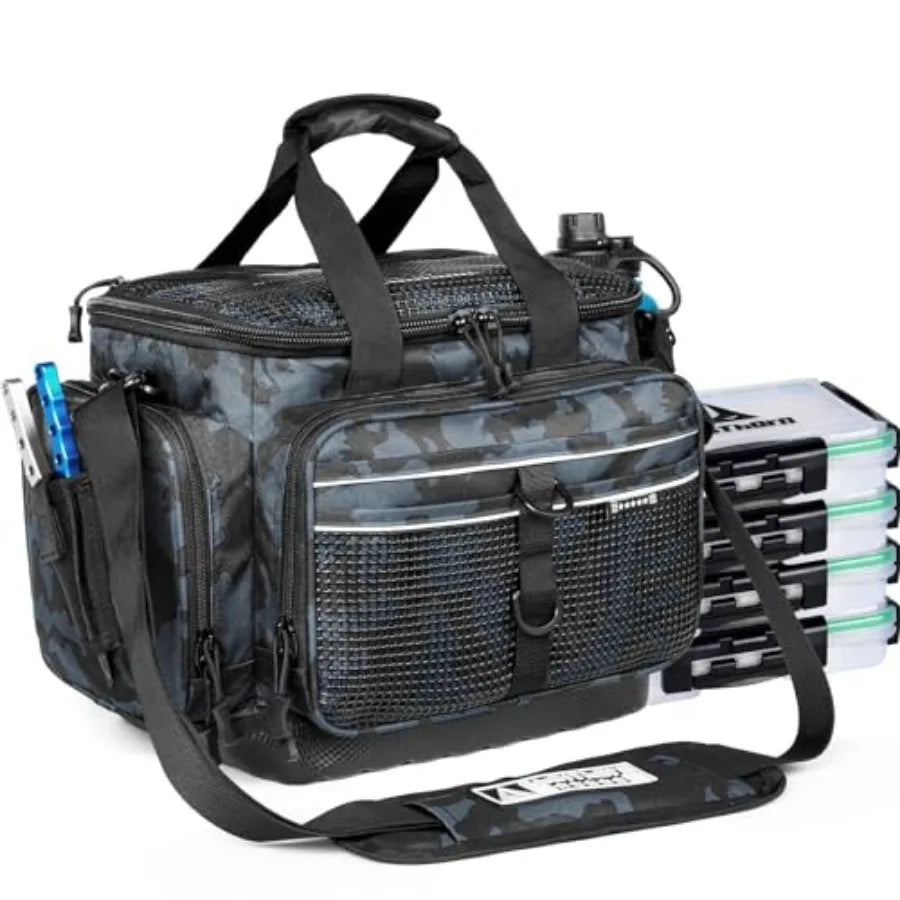 Waterproof Fishing Tackle Box Organizer With Removable Dividers