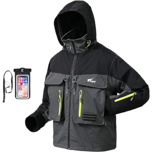Breathable Waterproof Fishing Wading Jacket For Outdoor Use
