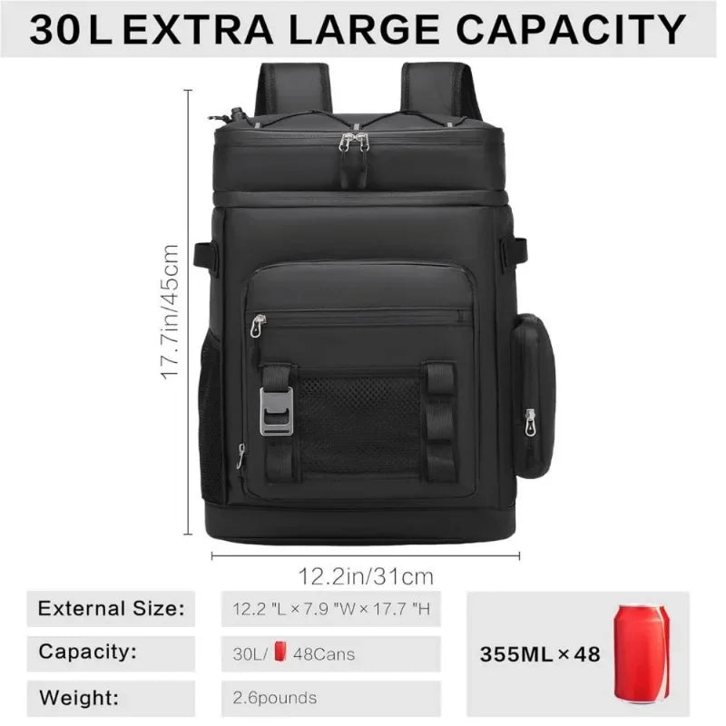 Waterproof Thermal Cooler Backpack for Picnics and Outdoor Trips