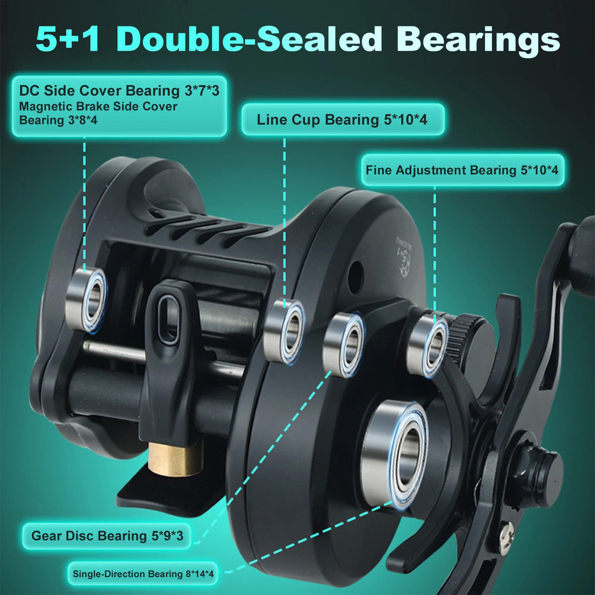 Shunmaii Electronic Brake Baitcasting Fishing Reel