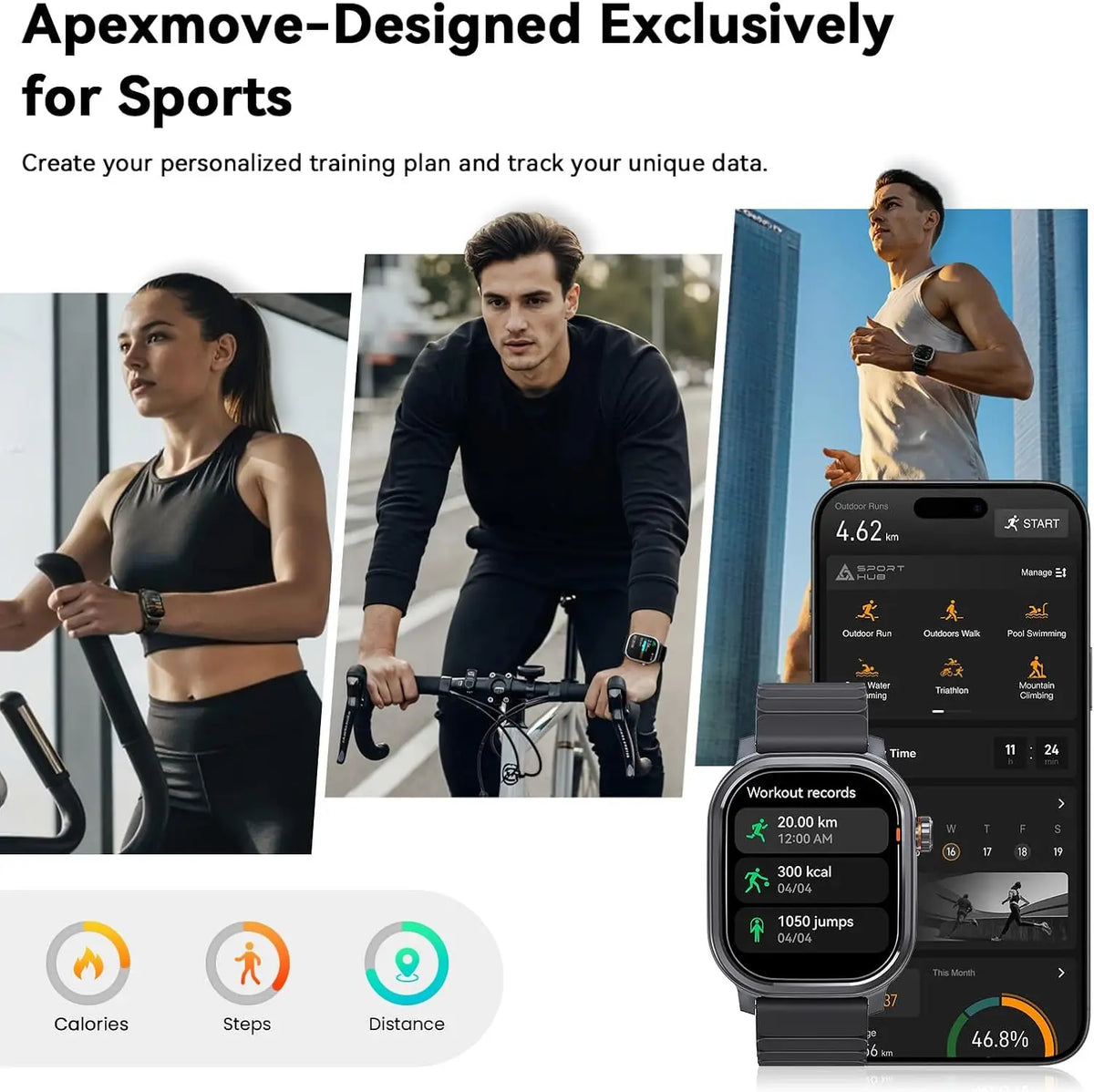 KOSPET PULSE Smartwatch With AMOLED Display Fitness Tracking