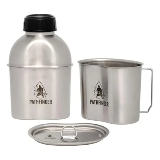 Stainless Steel Camping Canteen Mess Kit With Tableware