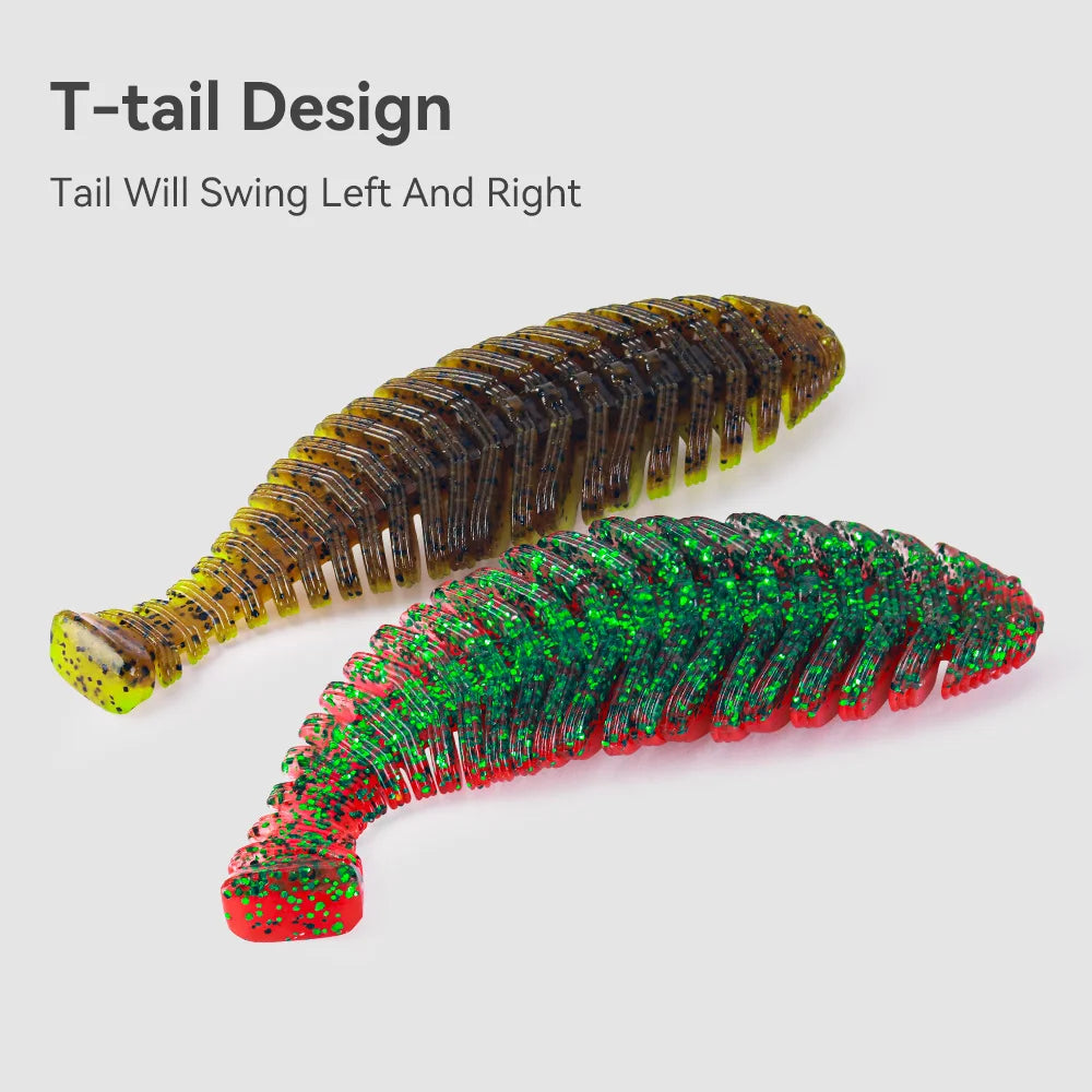 Kingdom Scented Soft T Tail Lure For Pike Bass Fishing