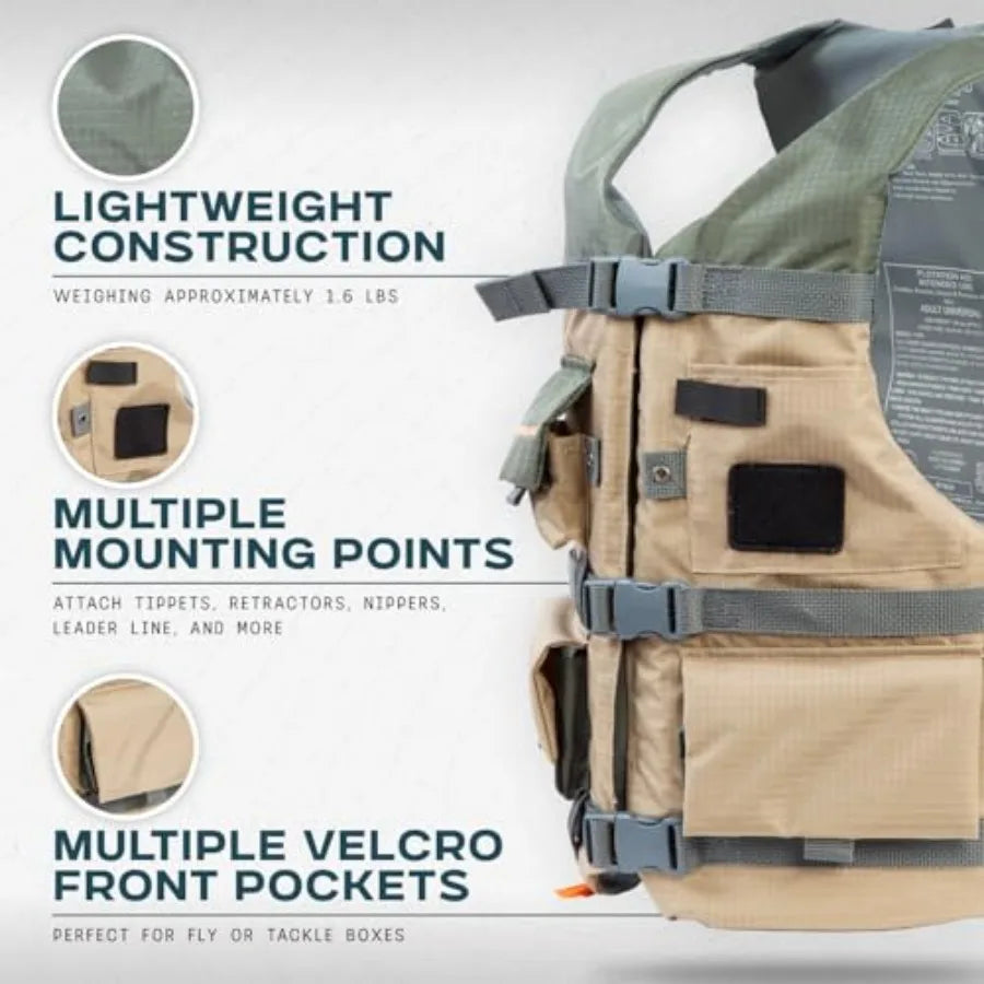 Professional Fisherman Lifejacket PFD for Sea Fishing Safety