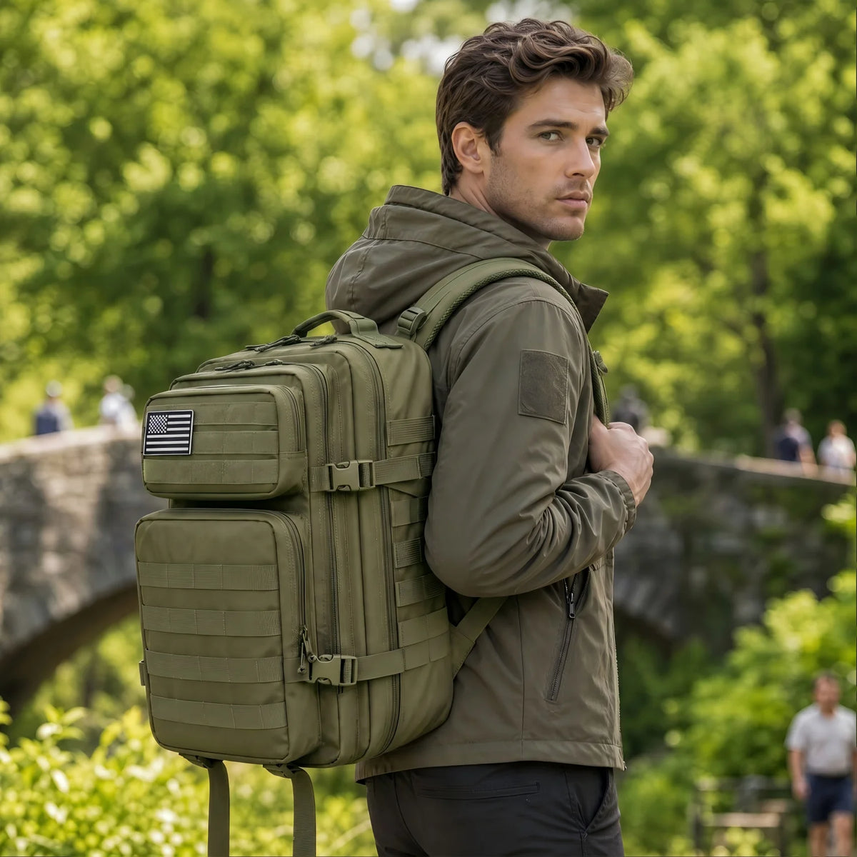 ReFire Tactical Fishing Tackle Backpack With Multi Pockets
