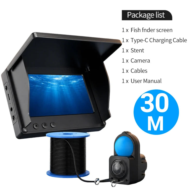 AOERWEI HD Underwater Fishing Camera Fish Finder With Night Vision