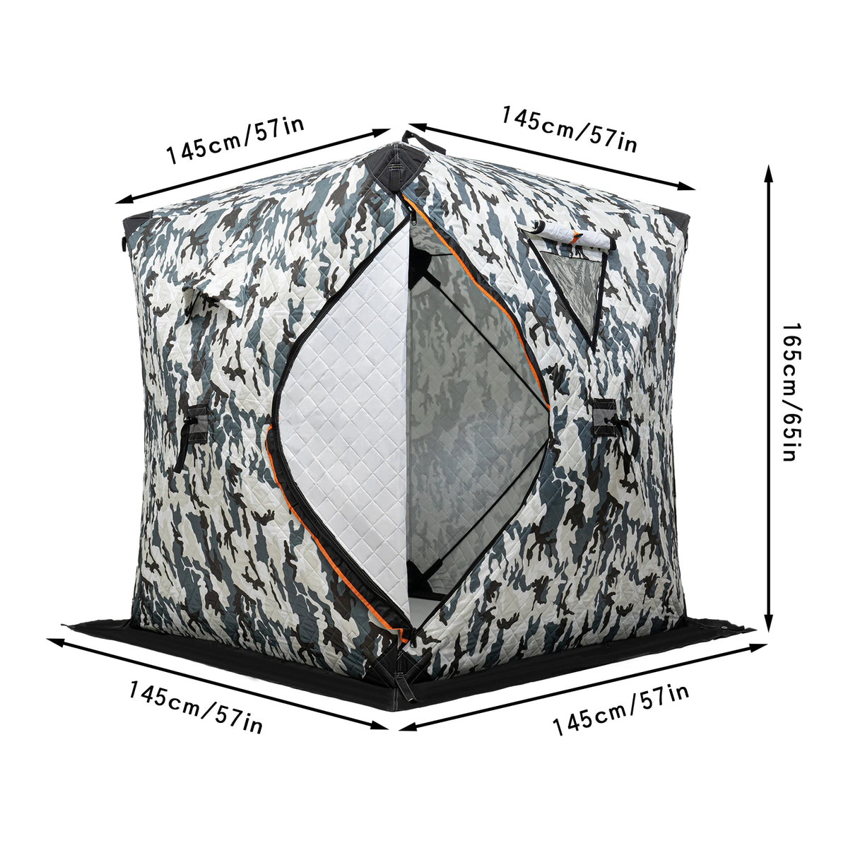 Bymaocar Thermal Ice Fishing Tent With Windproof Shelter