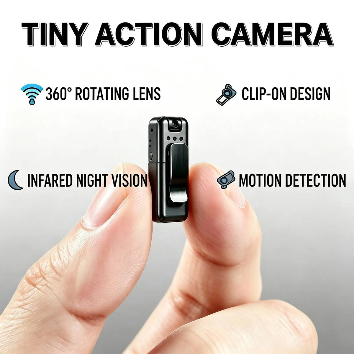 Portable 1080P Mini Body Camera With Night Vision
