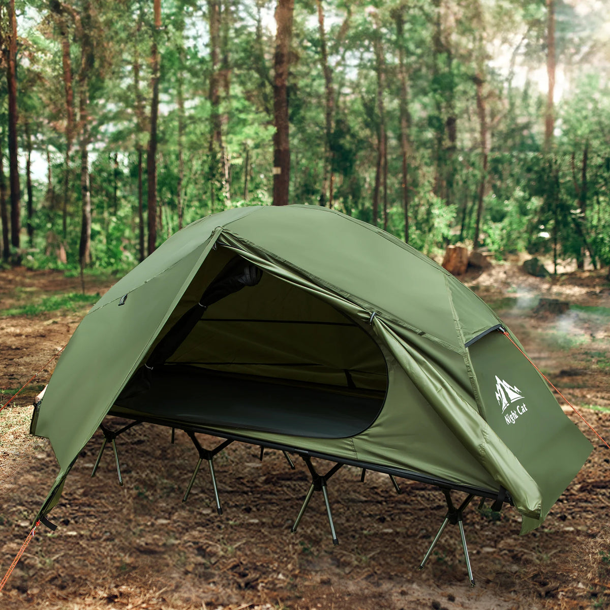 Night Cat Waterproof Camping Cot Tent For One Person