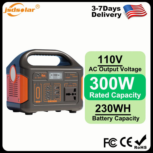GaiaRay Portable Power Station With LED Light