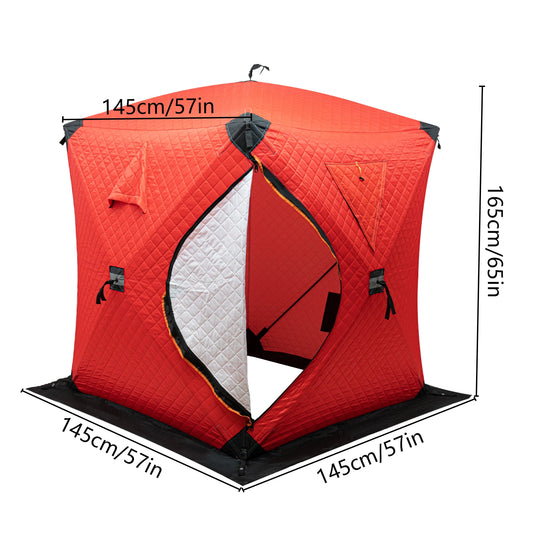 Bymaocar Thermal Ice Fishing Tent With Windproof Shelter